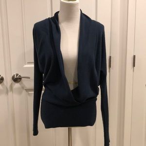 Ezra v neck navy sweater GUC L large